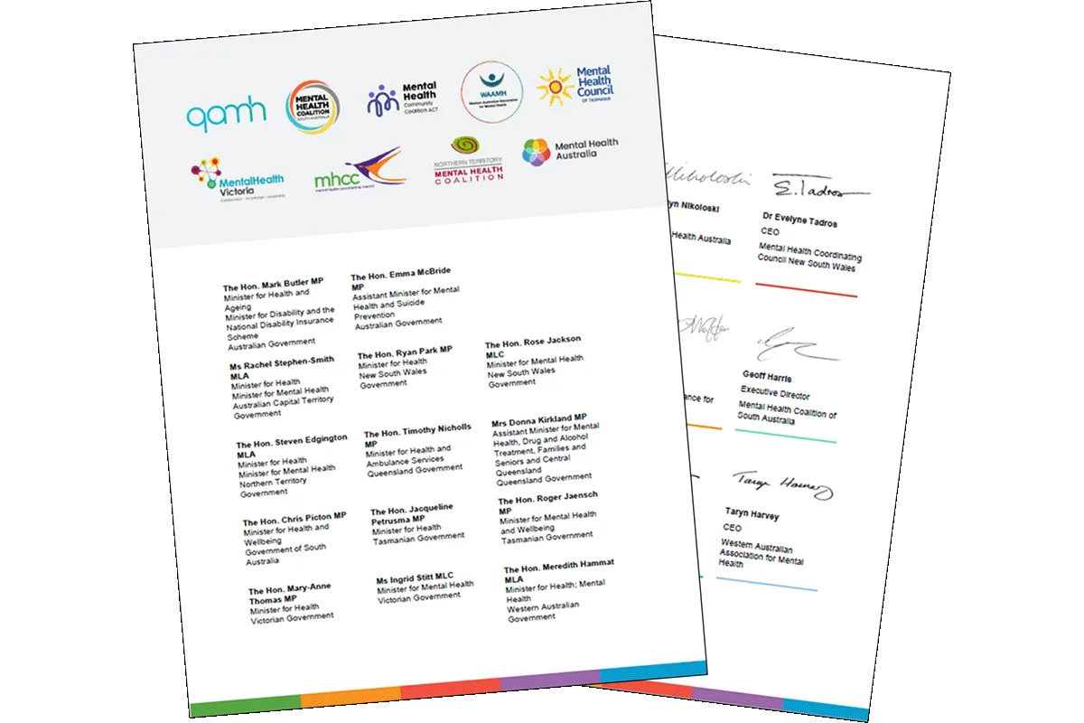 Joint open letter urging investment to address unmet need for psychosocial support 
