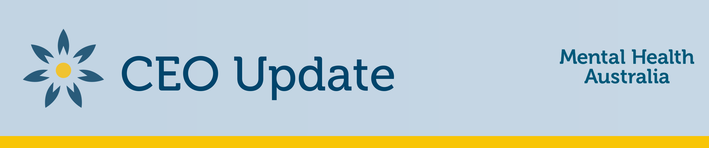 banner: CEO Update, Mental Health Australia
