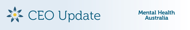 banner: CEO Update, Mental Health Australia