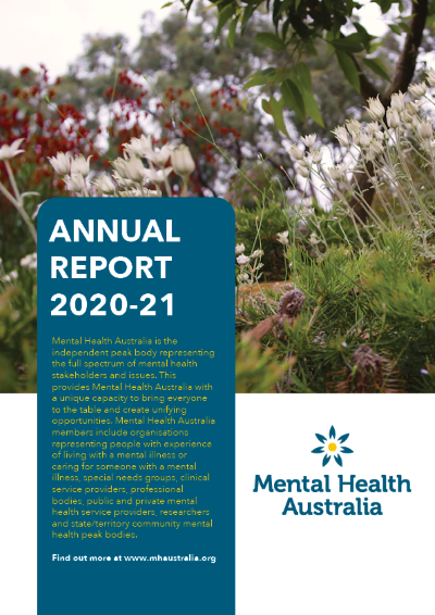 Cover Mental Health Australia Annual Report 2020-21